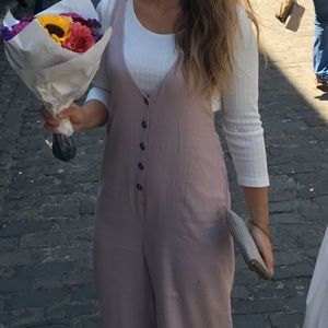 Free people lavender jumpsuit